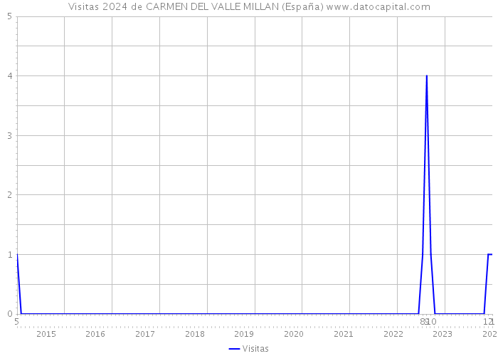 Visitas 2024 de CARMEN DEL VALLE MILLAN (España) 