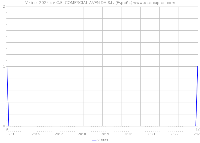 Visitas 2024 de C.B. COMERCIAL AVENIDA S.L. (España) 