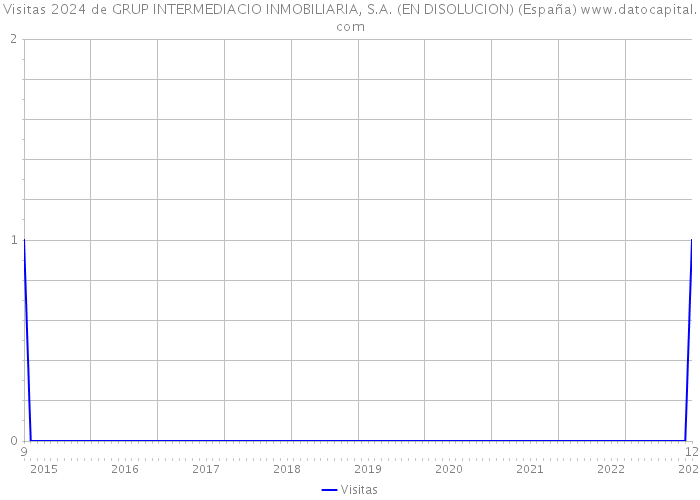 Visitas 2024 de GRUP INTERMEDIACIO INMOBILIARIA, S.A. (EN DISOLUCION) (España) 