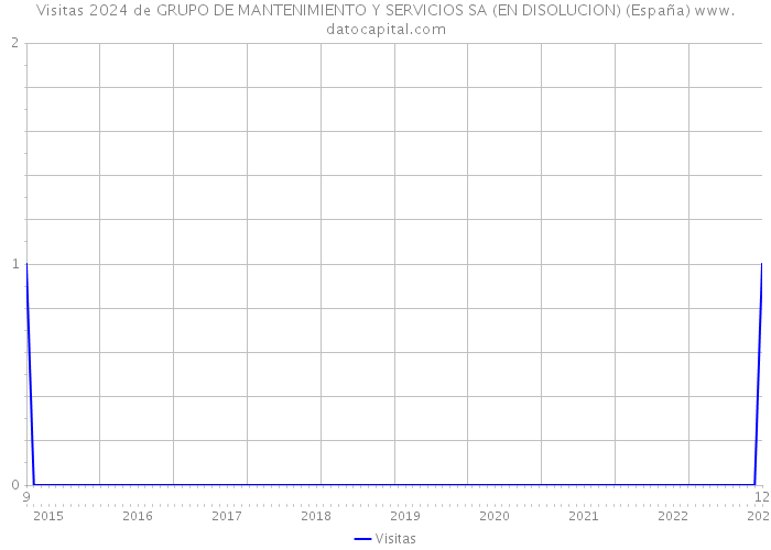 Visitas 2024 de GRUPO DE MANTENIMIENTO Y SERVICIOS SA (EN DISOLUCION) (España) 