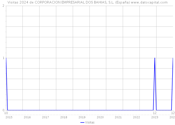 Visitas 2024 de CORPORACION EMPRESARIAL DOS BAHIAS, S.L. (España) 