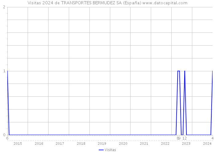 Visitas 2024 de TRANSPORTES BERMUDEZ SA (España) 