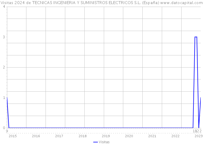 Visitas 2024 de TECNICAS INGENIERIA Y SUMINISTROS ELECTRICOS S.L. (España) 