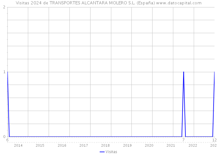 Visitas 2024 de TRANSPORTES ALCANTARA MOLERO S.L. (España) 