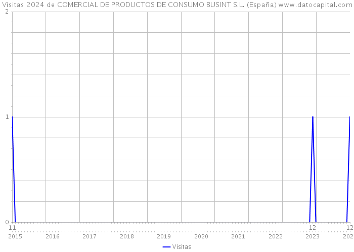 Visitas 2024 de COMERCIAL DE PRODUCTOS DE CONSUMO BUSINT S.L. (España) 