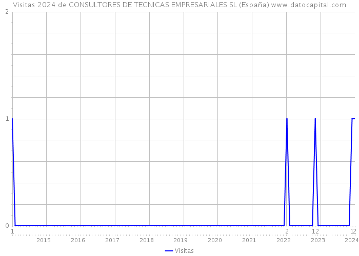 Visitas 2024 de CONSULTORES DE TECNICAS EMPRESARIALES SL (España) 