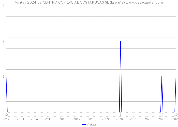 Visitas 2024 de CENTRO COMERCIAL COSTARUCAS SL (España) 