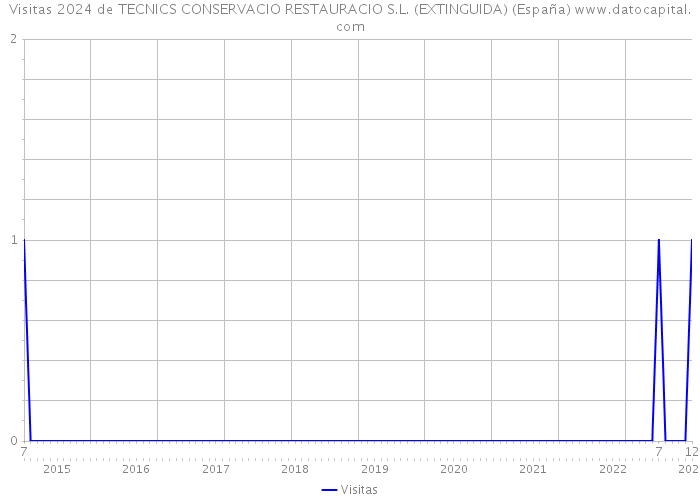 Visitas 2024 de TECNICS CONSERVACIO RESTAURACIO S.L. (EXTINGUIDA) (España) 
