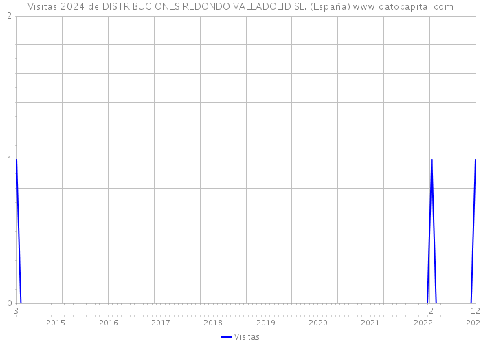 Visitas 2024 de DISTRIBUCIONES REDONDO VALLADOLID SL. (España) 