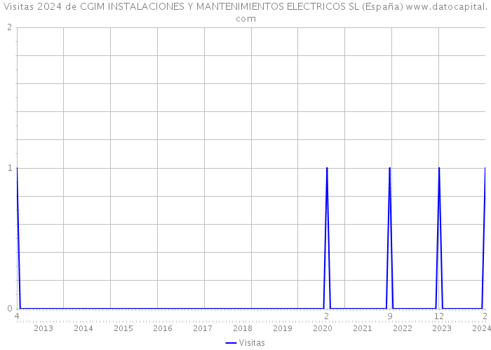 Visitas 2024 de CGIM INSTALACIONES Y MANTENIMIENTOS ELECTRICOS SL (España) 