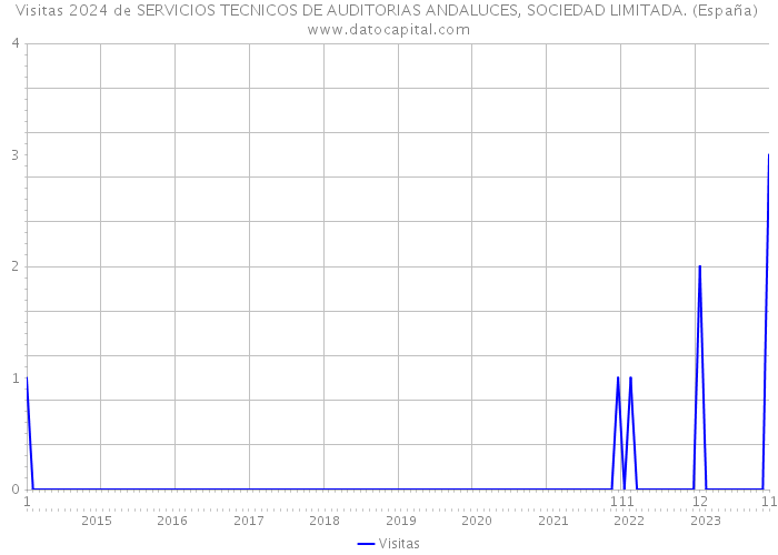 Visitas 2024 de SERVICIOS TECNICOS DE AUDITORIAS ANDALUCES, SOCIEDAD LIMITADA. (España) 