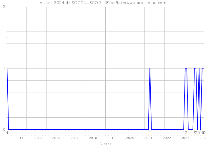 Visitas 2024 de SOCONUSCO SL (España) 