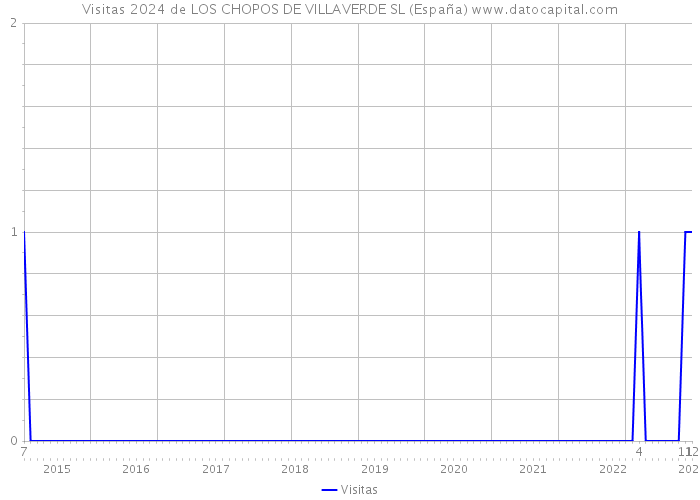 Visitas 2024 de LOS CHOPOS DE VILLAVERDE SL (España) 