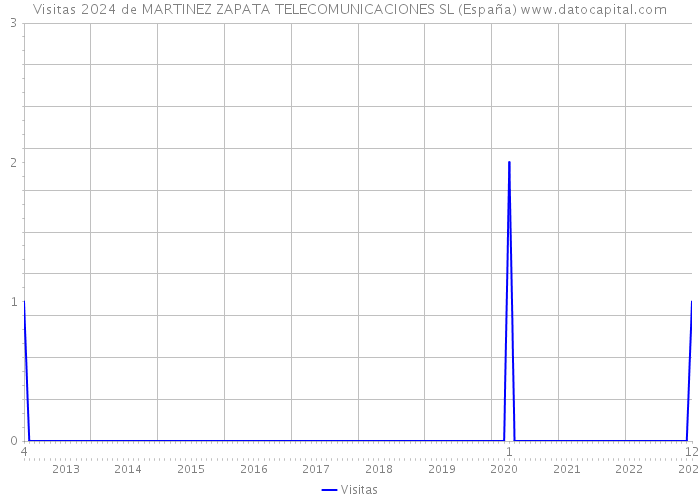 Visitas 2024 de MARTINEZ ZAPATA TELECOMUNICACIONES SL (España) 