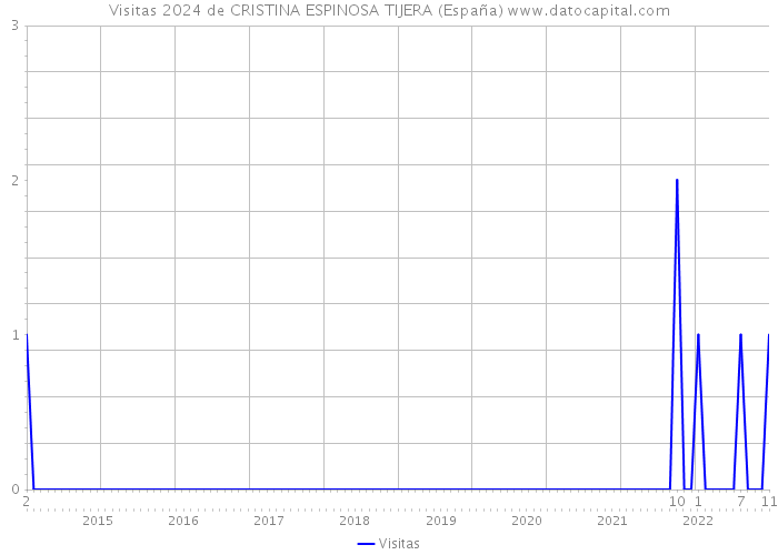 Visitas 2024 de CRISTINA ESPINOSA TIJERA (España) 