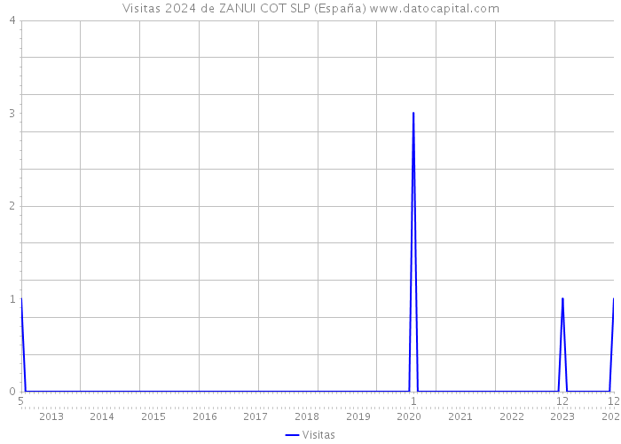 Visitas 2024 de ZANUI COT SLP (España) 