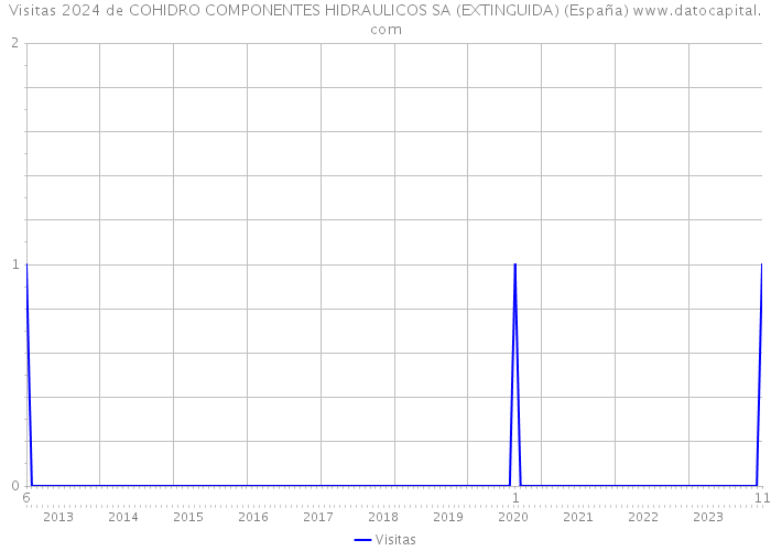 Visitas 2024 de COHIDRO COMPONENTES HIDRAULICOS SA (EXTINGUIDA) (España) 