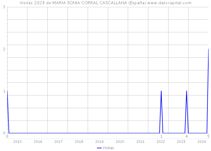 Visitas 2024 de MARIA SONIA CORRAL CASCALLANA (España) 