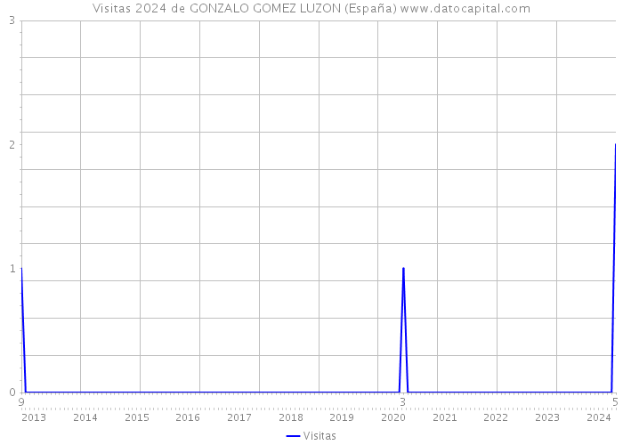 Visitas 2024 de GONZALO GOMEZ LUZON (España) 