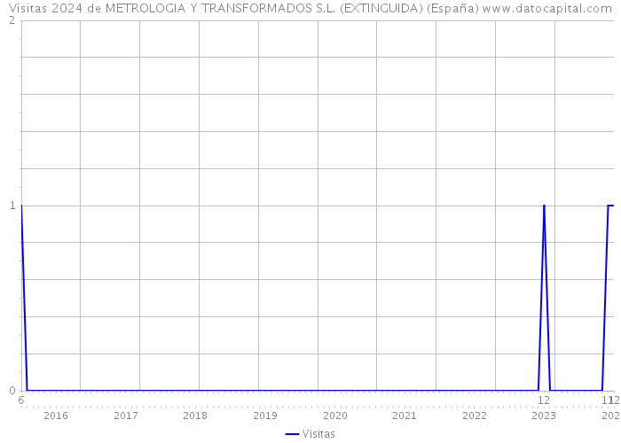 Visitas 2024 de METROLOGIA Y TRANSFORMADOS S.L. (EXTINGUIDA) (España) 