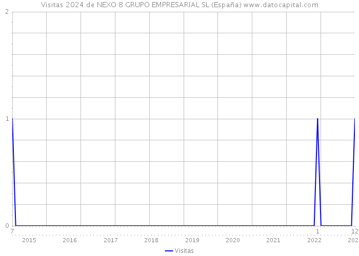 Visitas 2024 de NEXO 8 GRUPO EMPRESARIAL SL (España) 