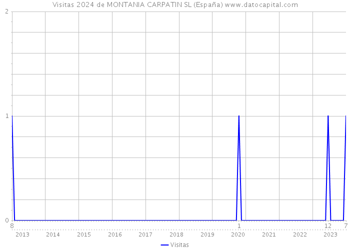 Visitas 2024 de MONTANIA CARPATIN SL (España) 