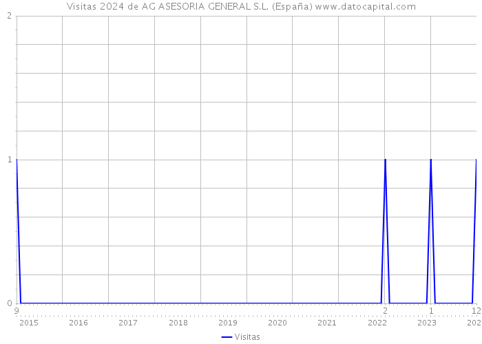Visitas 2024 de AG ASESORIA GENERAL S.L. (España) 