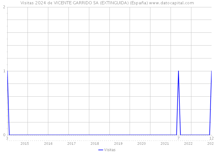 Visitas 2024 de VICENTE GARRIDO SA (EXTINGUIDA) (España) 
