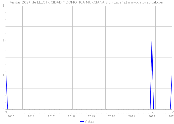 Visitas 2024 de ELECTRICIDAD Y DOMOTICA MURCIANA S.L. (España) 
