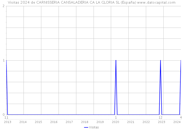Visitas 2024 de CARNISSERIA CANSALADERIA CA LA GLORIA SL (España) 