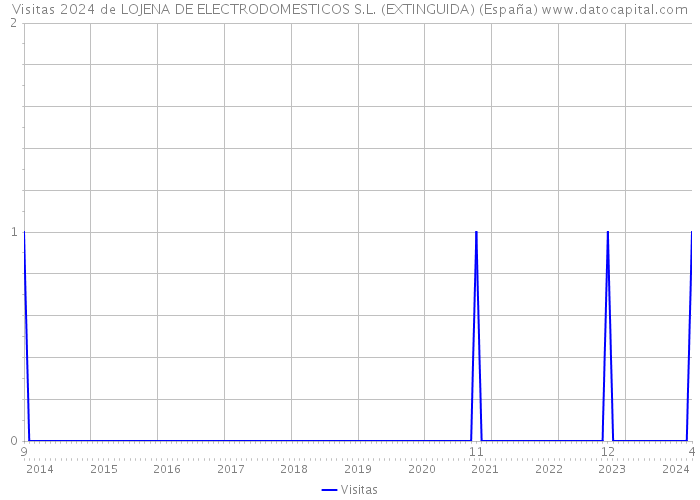Visitas 2024 de LOJENA DE ELECTRODOMESTICOS S.L. (EXTINGUIDA) (España) 