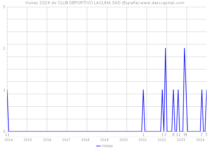 Visitas 2024 de CLUB DEPORTIVO LAGUNA SAD (España) 