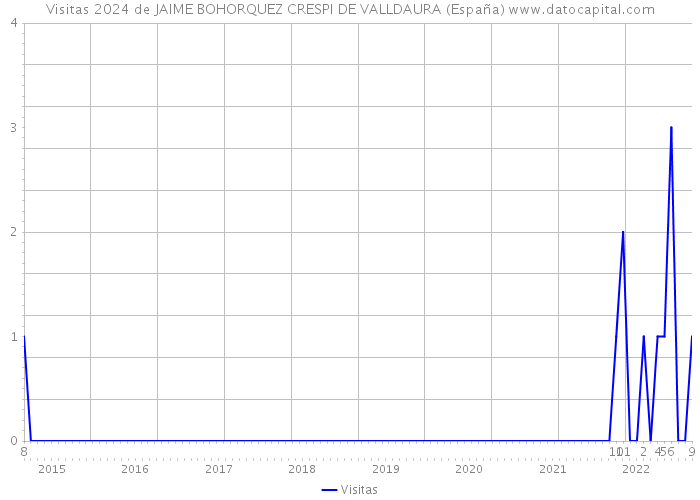 Visitas 2024 de JAIME BOHORQUEZ CRESPI DE VALLDAURA (España) 