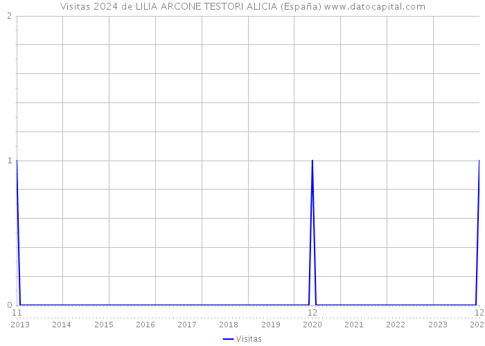 Visitas 2024 de LILIA ARCONE TESTORI ALICIA (España) 