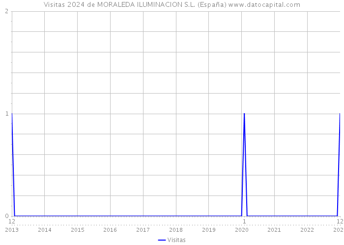 Visitas 2024 de MORALEDA ILUMINACION S.L. (España) 