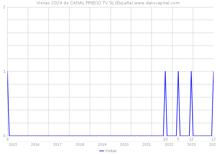 Visitas 2024 de CANAL PRIEGO TV SL (España) 