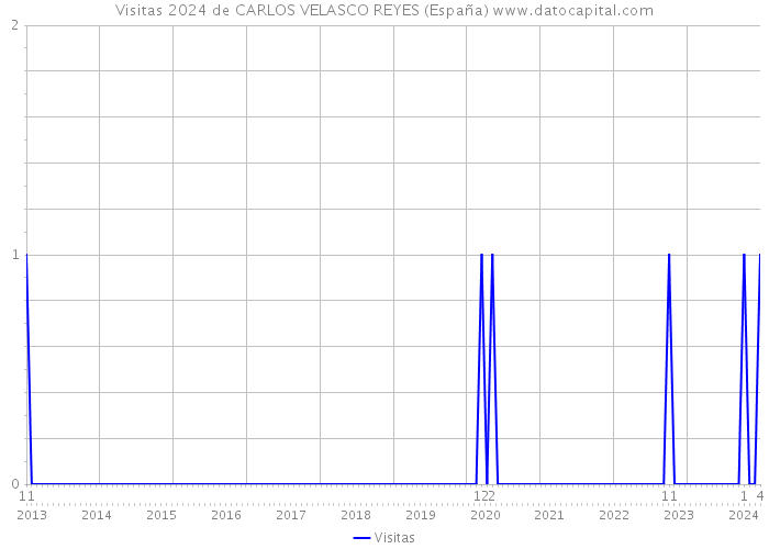 Visitas 2024 de CARLOS VELASCO REYES (España) 