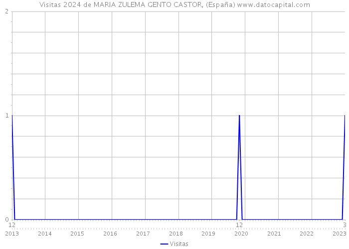 Visitas 2024 de MARIA ZULEMA GENTO CASTOR, (España) 