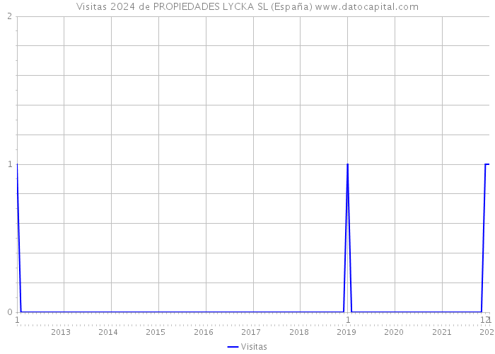 Visitas 2024 de PROPIEDADES LYCKA SL (España) 