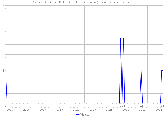 Visitas 2024 de HOTEL GRILL SL (España) 