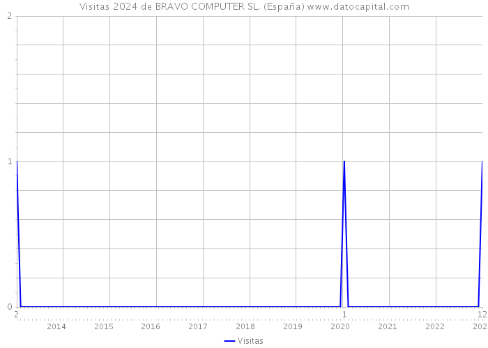 Visitas 2024 de BRAVO COMPUTER SL. (España) 