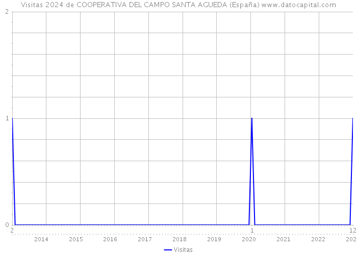 Visitas 2024 de COOPERATIVA DEL CAMPO SANTA AGUEDA (España) 