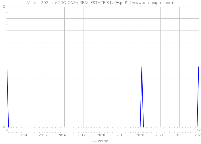 Visitas 2024 de PRO CASA REAL ESTATE S.L. (España) 