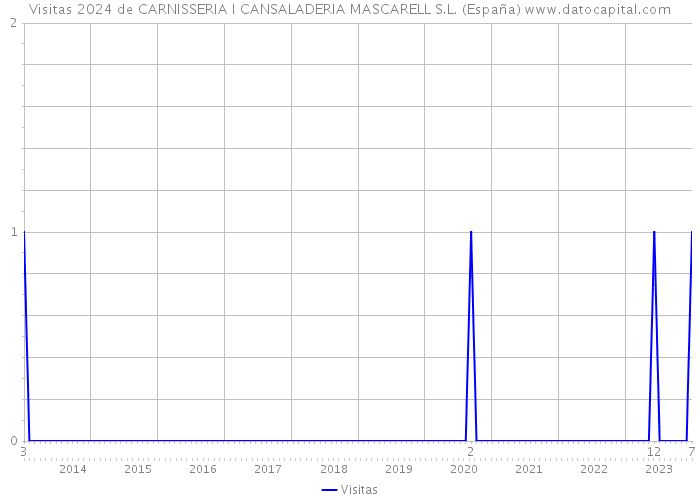 Visitas 2024 de CARNISSERIA I CANSALADERIA MASCARELL S.L. (España) 