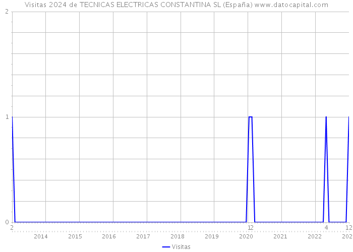 Visitas 2024 de TECNICAS ELECTRICAS CONSTANTINA SL (España) 