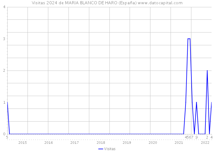 Visitas 2024 de MARIA BLANCO DE HARO (España) 