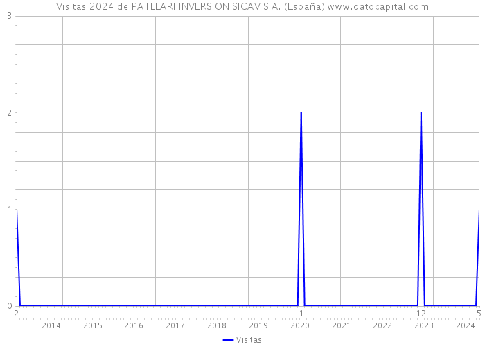 Visitas 2024 de PATLLARI INVERSION SICAV S.A. (España) 