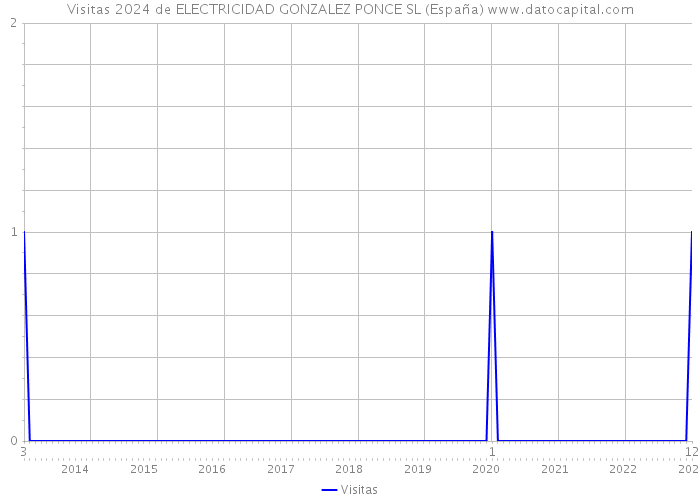 Visitas 2024 de ELECTRICIDAD GONZALEZ PONCE SL (España) 