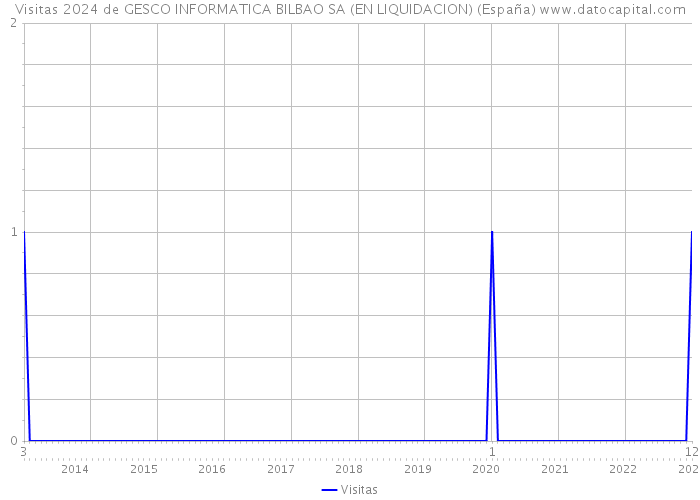 Visitas 2024 de GESCO INFORMATICA BILBAO SA (EN LIQUIDACION) (España) 