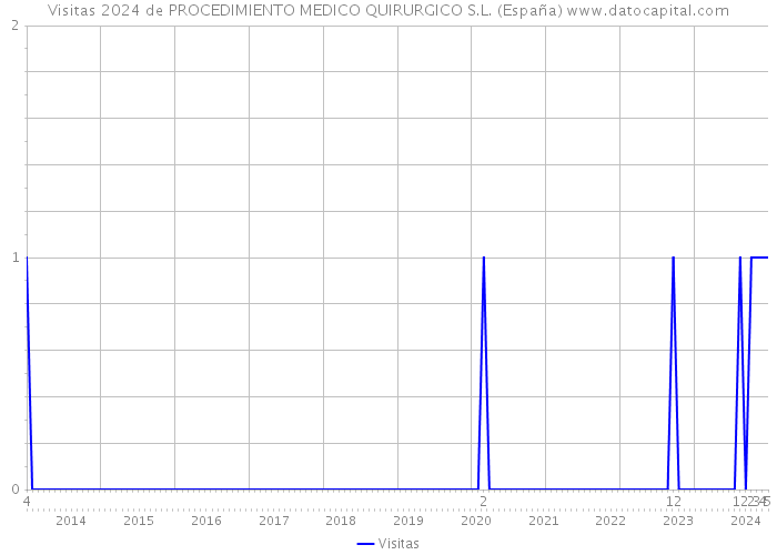 Visitas 2024 de PROCEDIMIENTO MEDICO QUIRURGICO S.L. (España) 